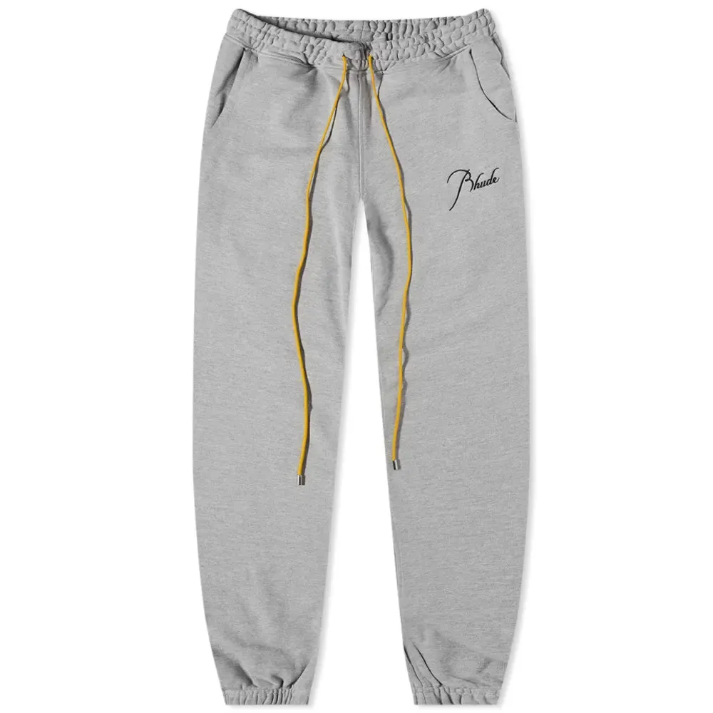 Rhude Grey Cuffed Sweatpants