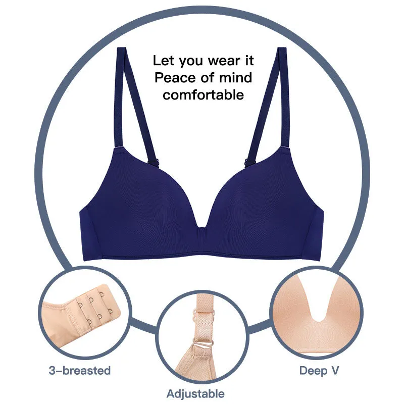 Seamless Bras for Women Push up Bras No Wire Brassiere a B Cup Underwear Sexy Bralette Three Quarters(3/4 Cup) Lingerie