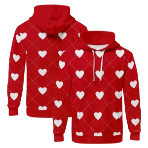 Second Free,Personalized Premium Cotton Hoodie, High-Quality,Celebrate Valentine's Day Gift,PR045-24020018-1
