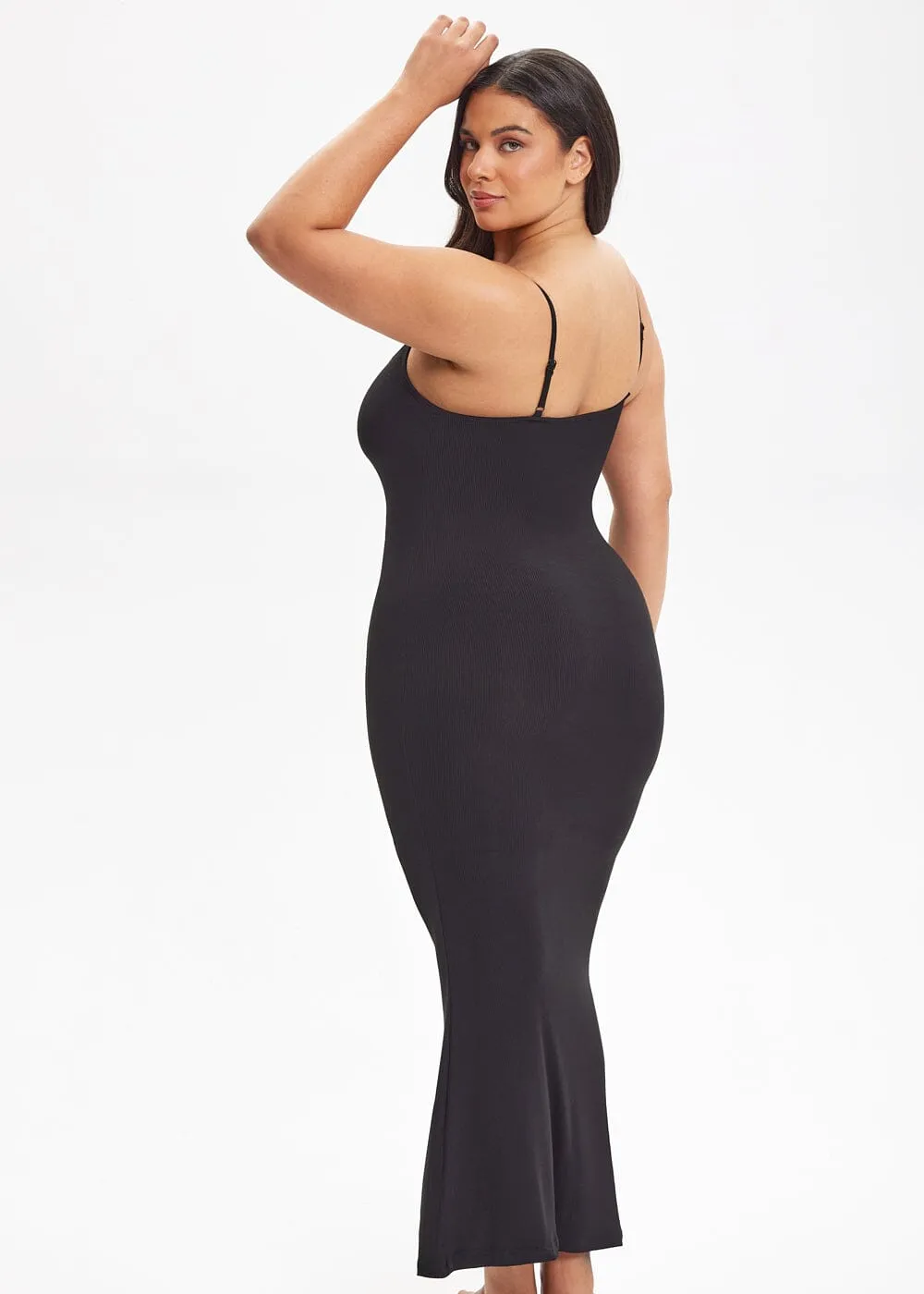 SecretSculpt Spaghetti Strap Midi Dress