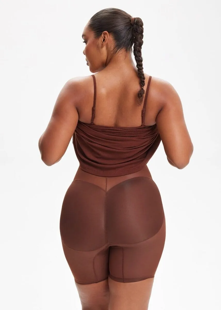 SecretSculpt Spaghetti Strap Midi Dress