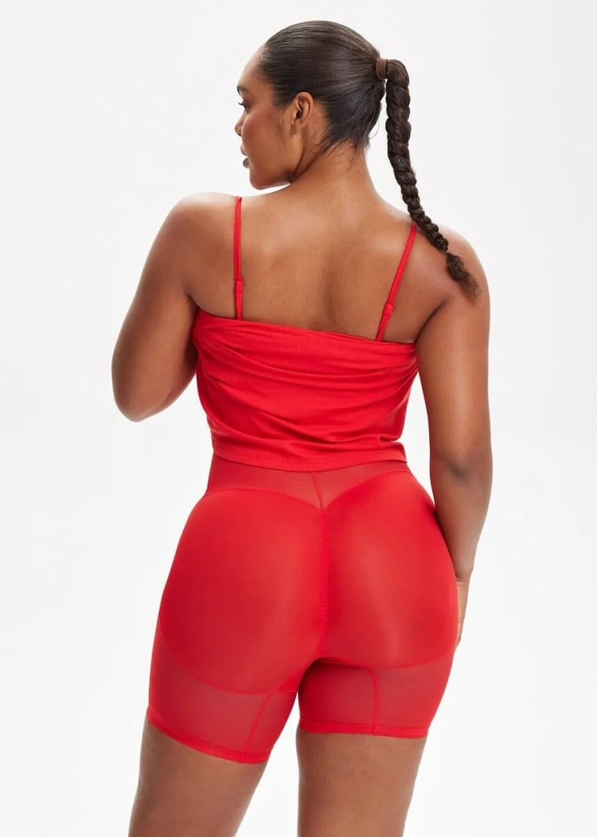 SecretSculpt Spaghetti Strap Midi Dress
