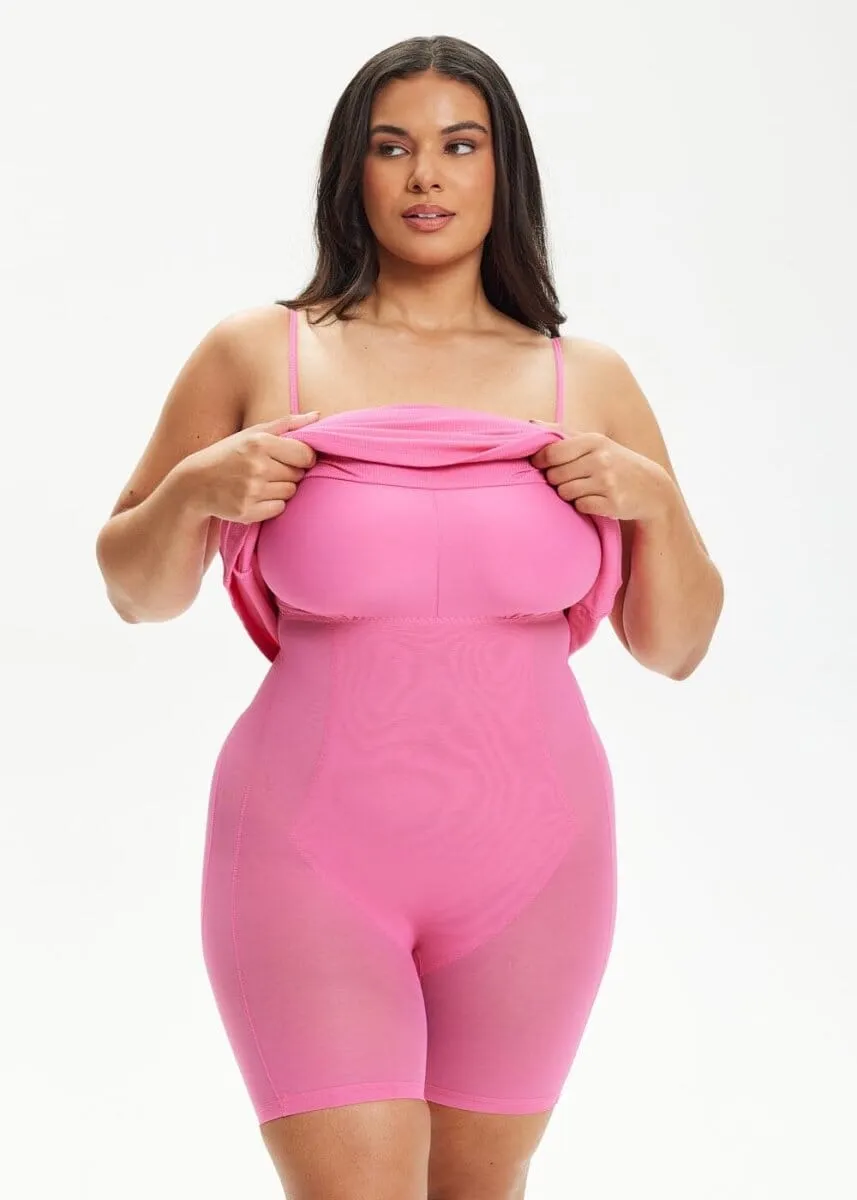SecretSculpt Spaghetti Strap Midi Dress