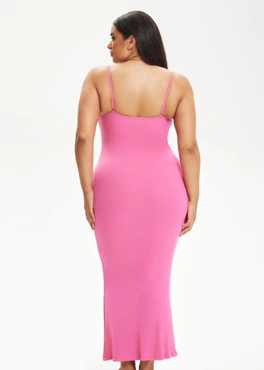 SecretSculpt Spaghetti Strap Midi Dress