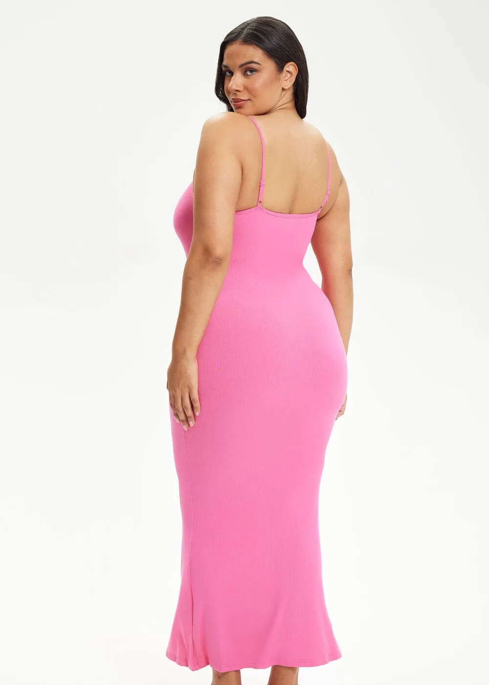 SecretSculpt Spaghetti Strap Midi Dress