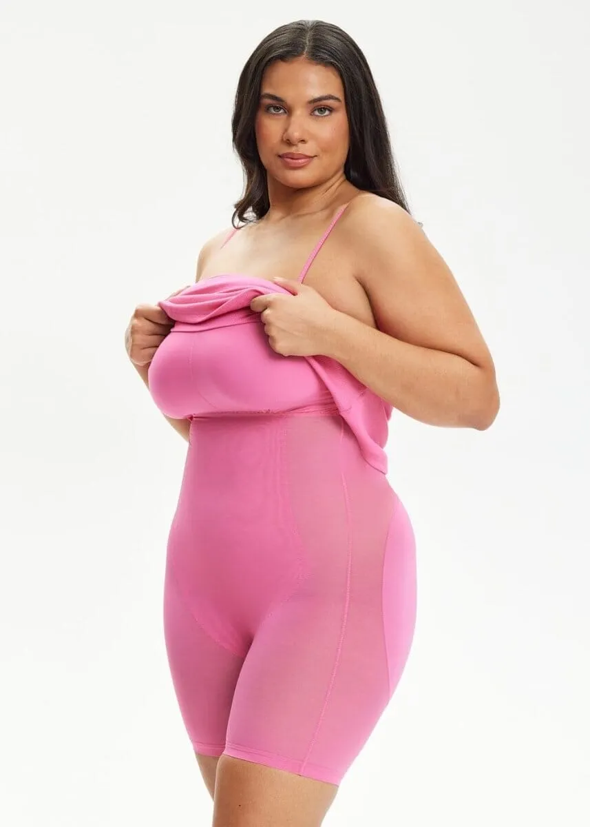 SecretSculpt Spaghetti Strap Midi Dress