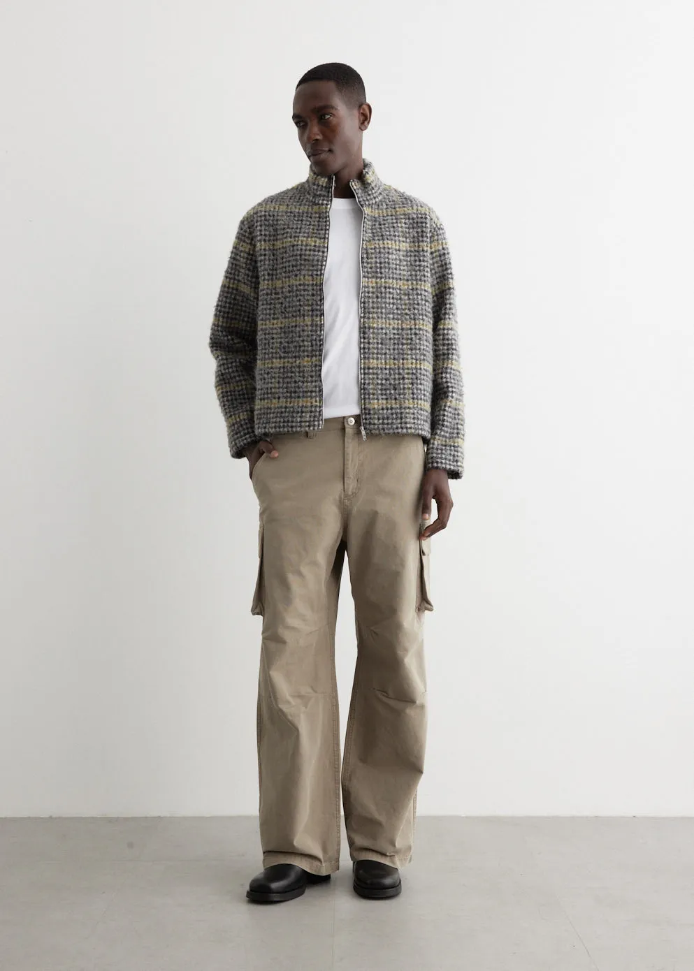 Shrunken Full-Zip Polo