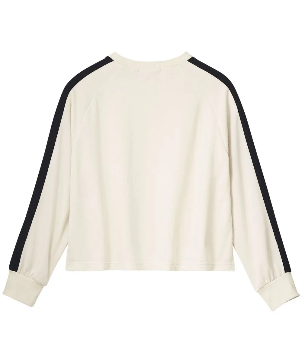 Side-line Sweat Long Sleeve Top-and-Bottom Set