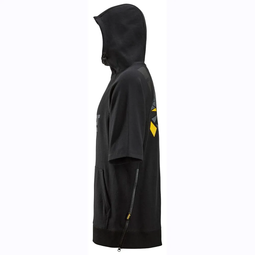Snickers 2850 Logo Short Sleeve Hoodie Sweatshirt