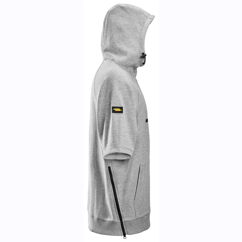 Snickers 2850 Logo Short Sleeve Hoodie Sweatshirt
