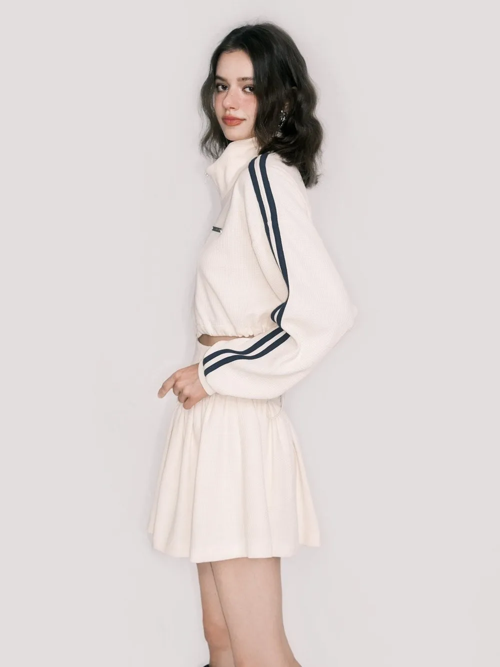 Sporty Casual Tops And Skirt Collection