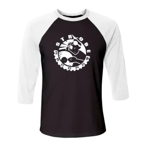 Strobe Records Classic Unisex 3/4 Sleeve Baseball Tee