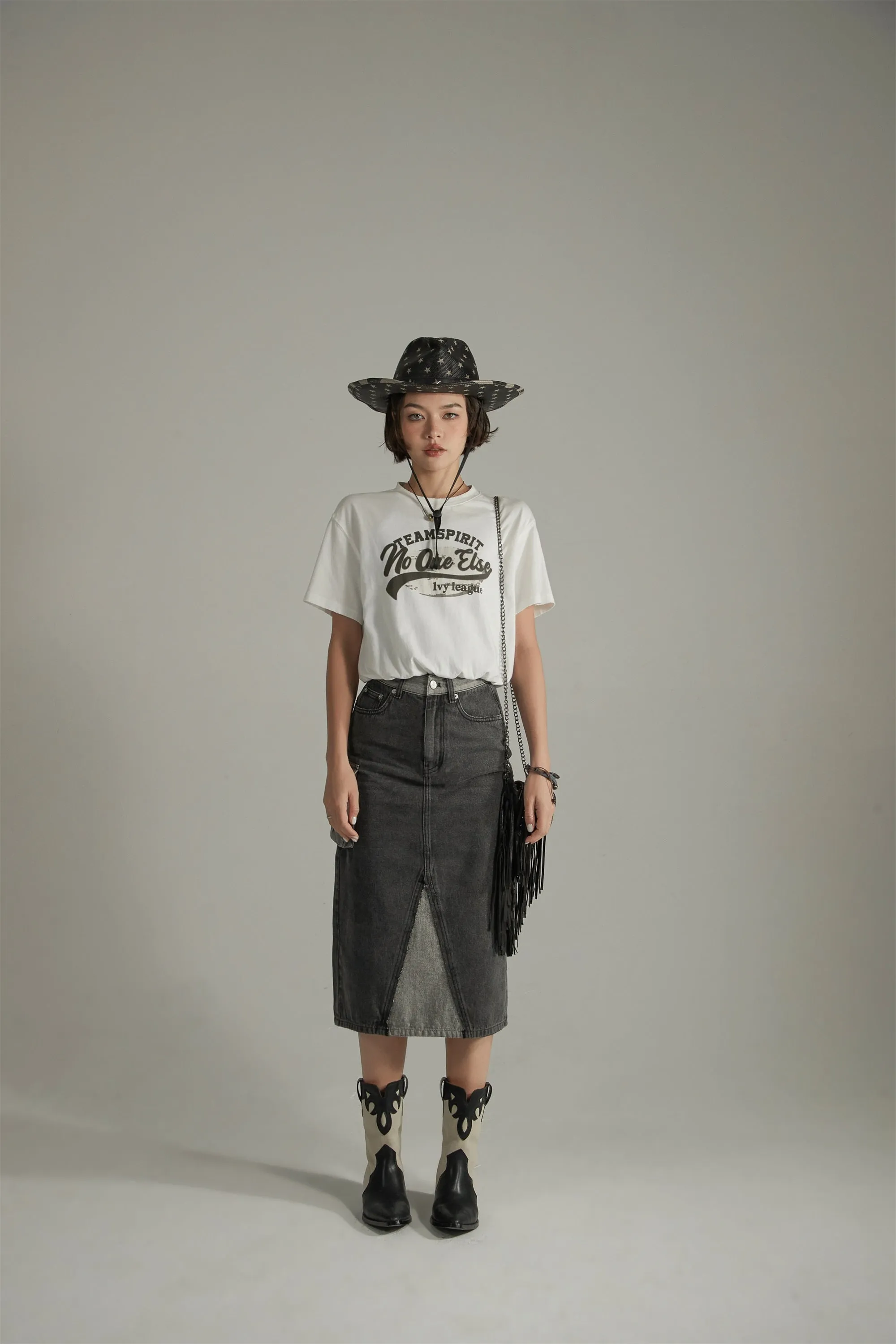 Team Spirit Printed Cropped Sporty Top