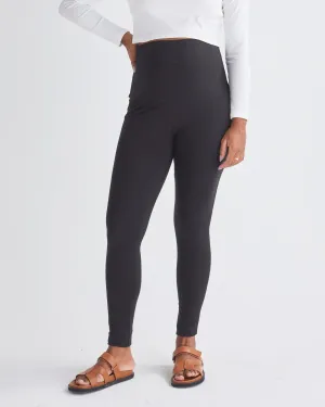 Tessa Bamboo Winter Weight Maternity Legging - Black