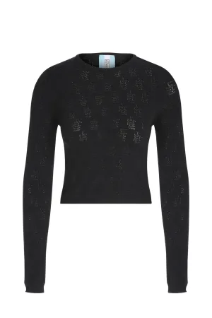 Vera Black Knitted Top