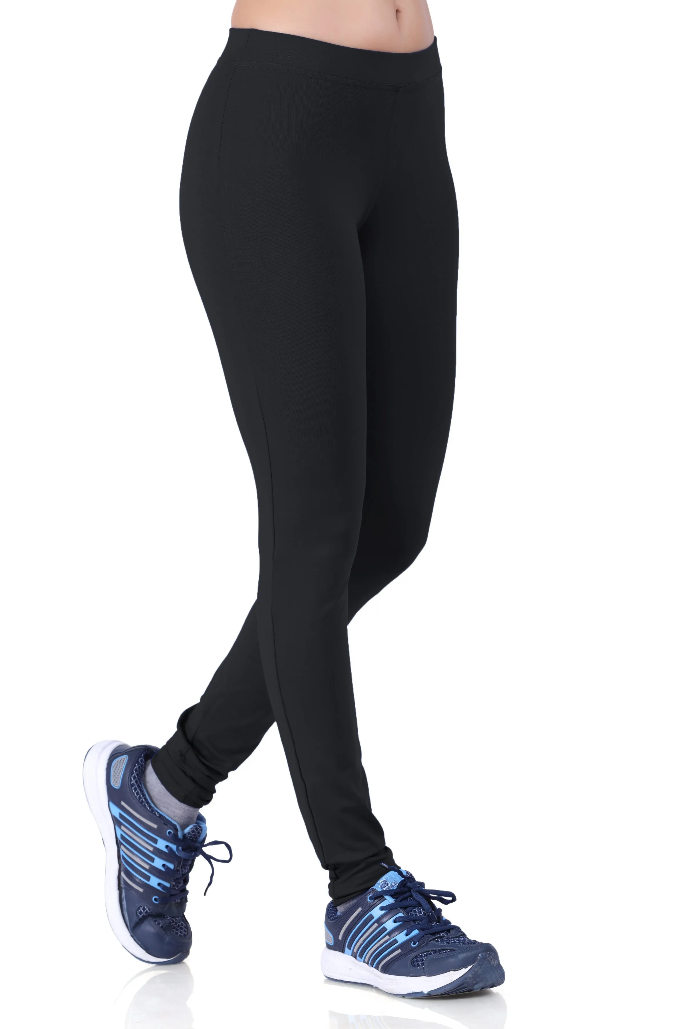WOMEN'S BASIC ESSENTIAL ACTIVE WEAR LEGGINGS | TIGHTS