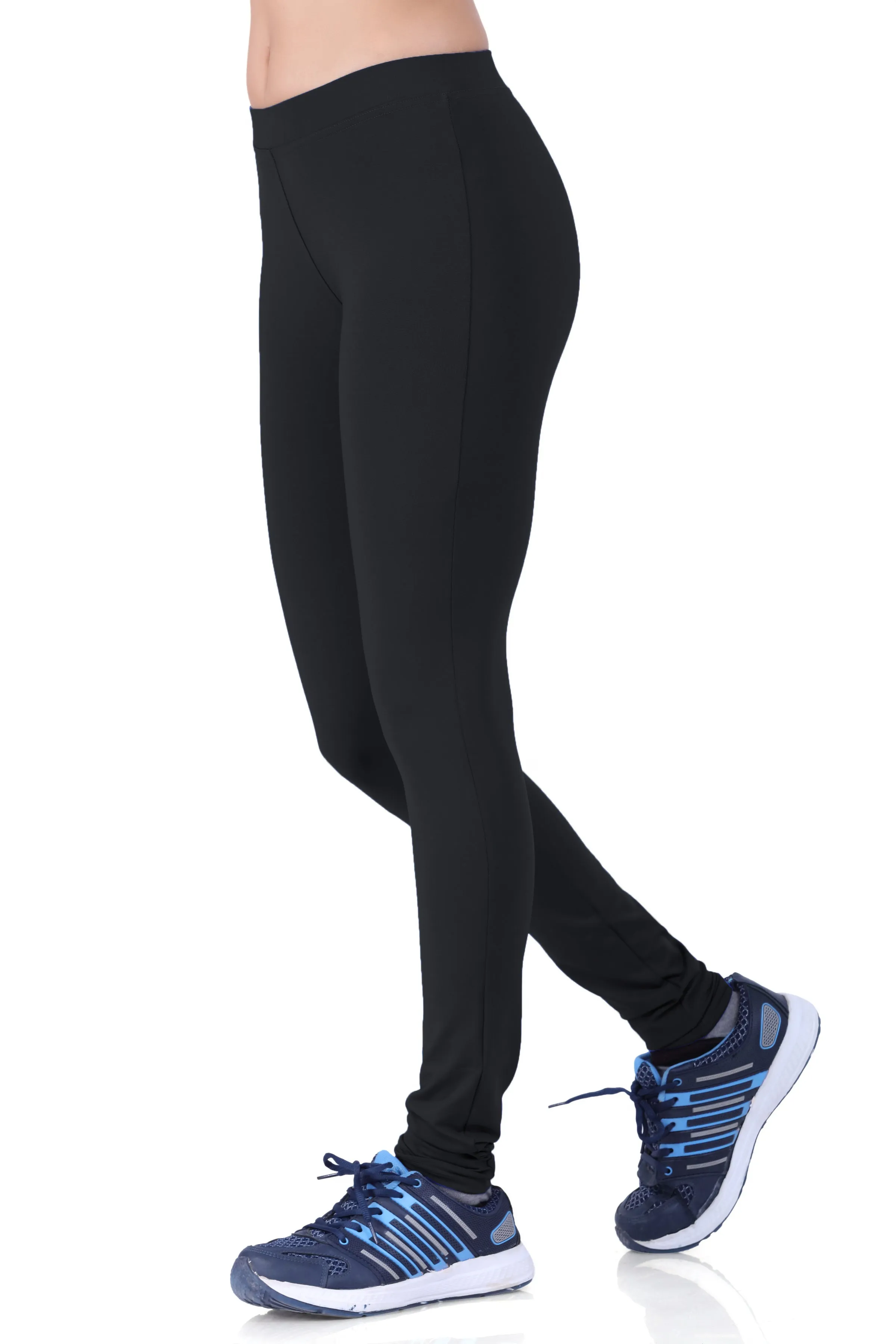 WOMEN'S BASIC ESSENTIAL ACTIVE WEAR LEGGINGS | TIGHTS