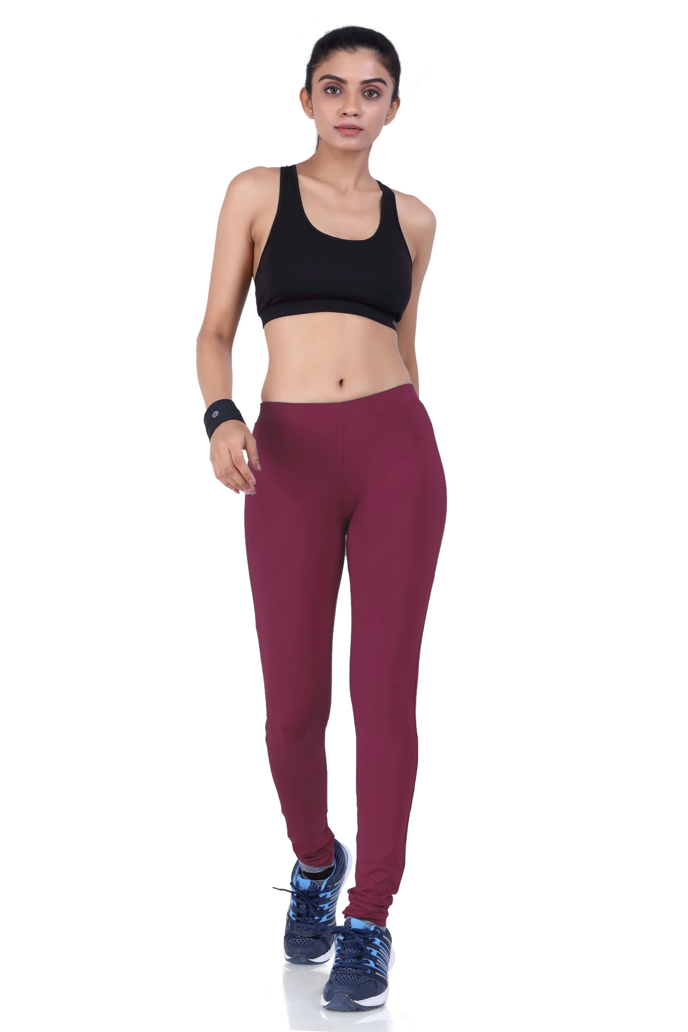 WOMEN'S BASIC ESSENTIAL ACTIVE WEAR LEGGINGS | TIGHTS