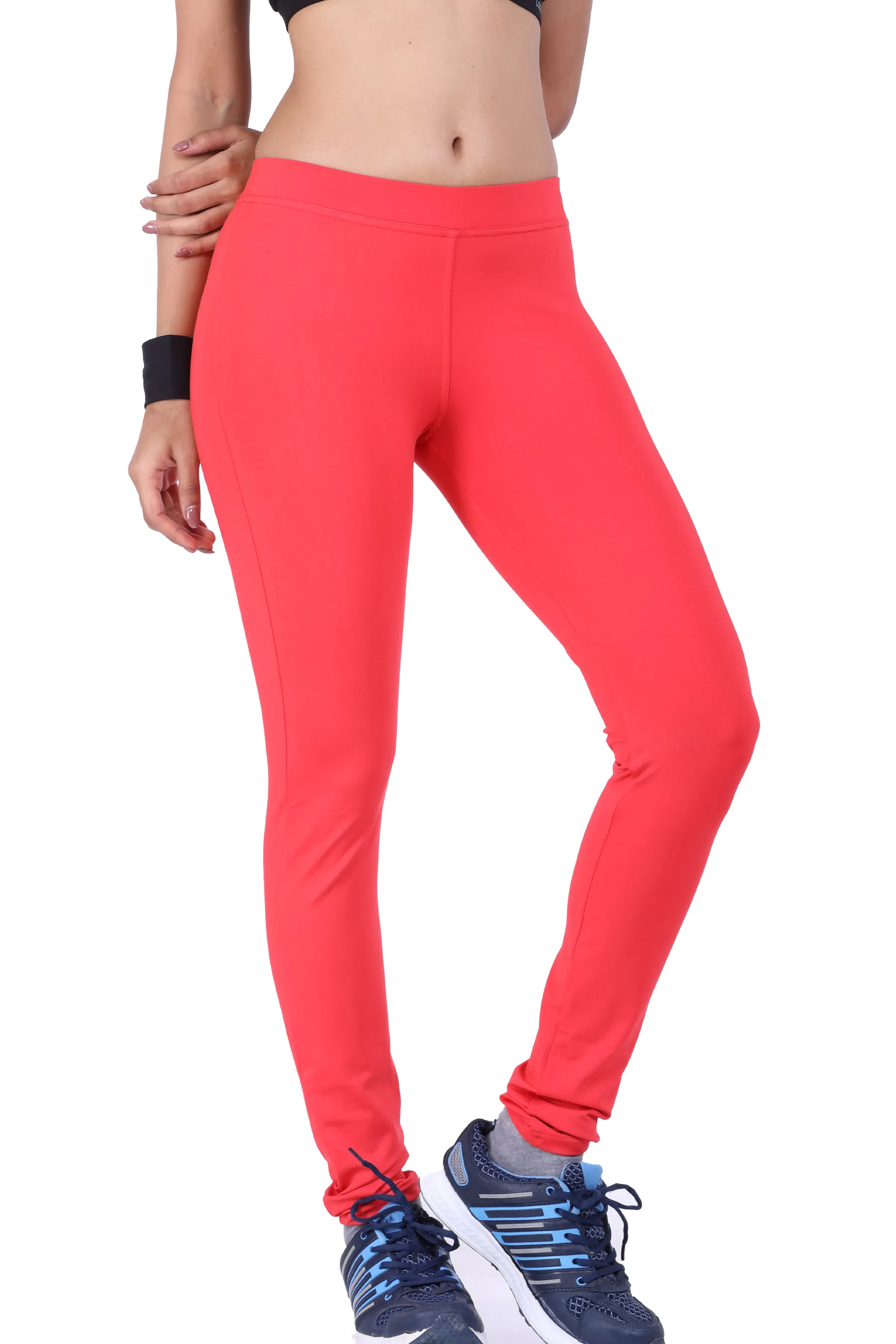 WOMEN'S BASIC ESSENTIAL ACTIVE WEAR LEGGINGS | TIGHTS