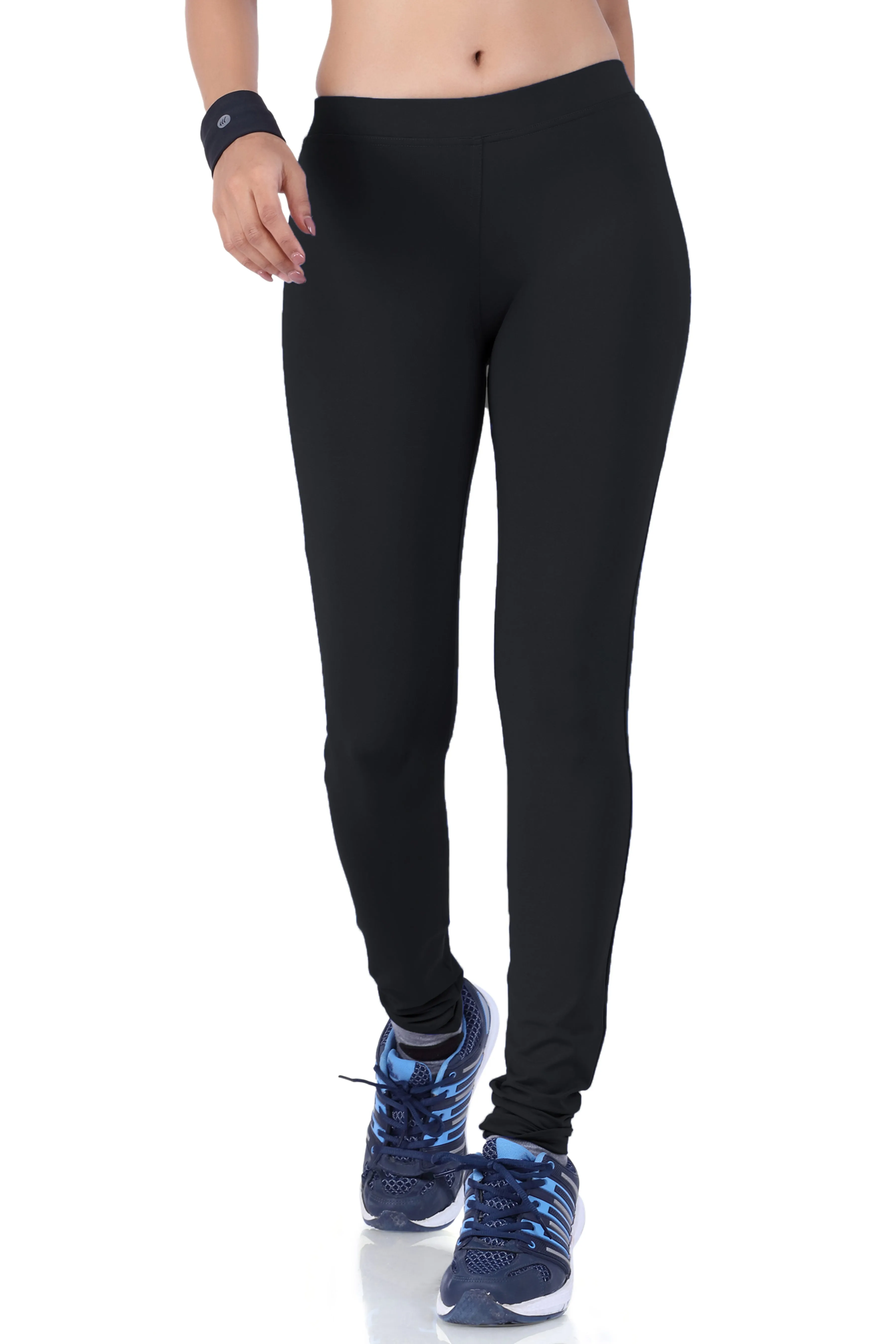 WOMEN'S BASIC ESSENTIAL ACTIVE WEAR LEGGINGS | TIGHTS
