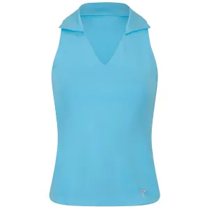 Womens Lisa Sleeveless Polo Ocean - SS24